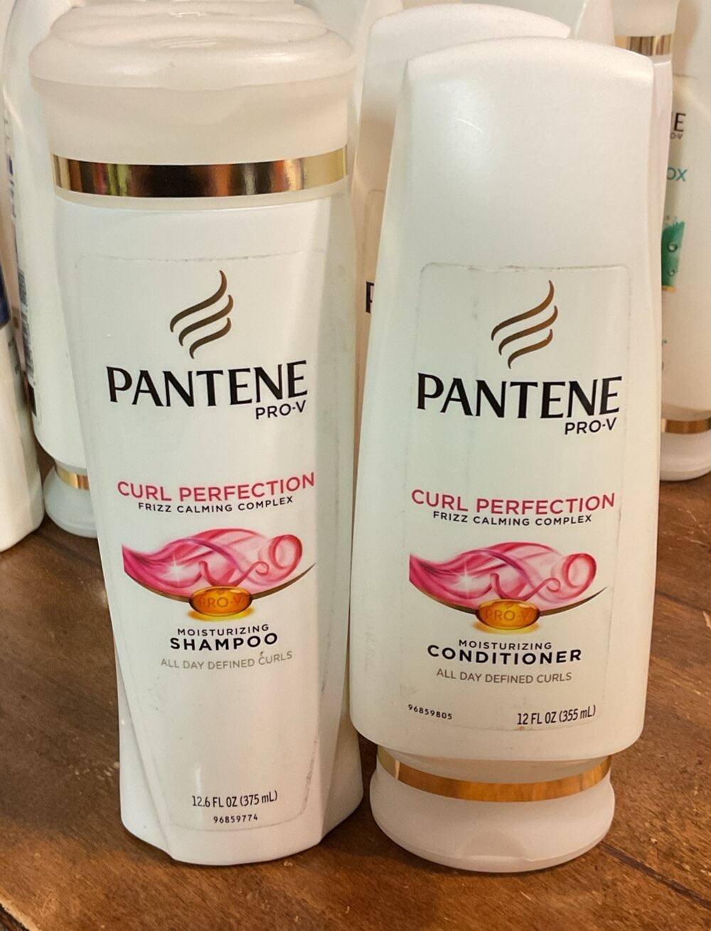 Pantene Pro V Curl Perfection Shampoo & Conditioner Moisturizer Renewal Lot 2